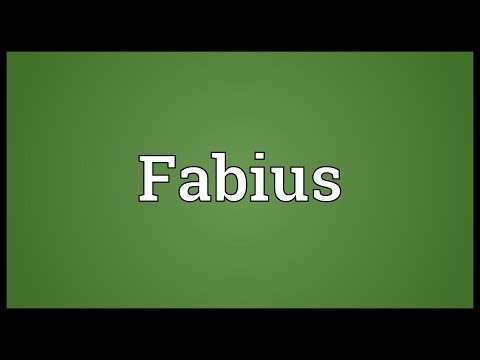 Fabius Meaning