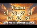 Peaceful Prayer and Scripture | God's Protection and Blessings | Psalms 91, 23, 27, 51, 121, 46, 34