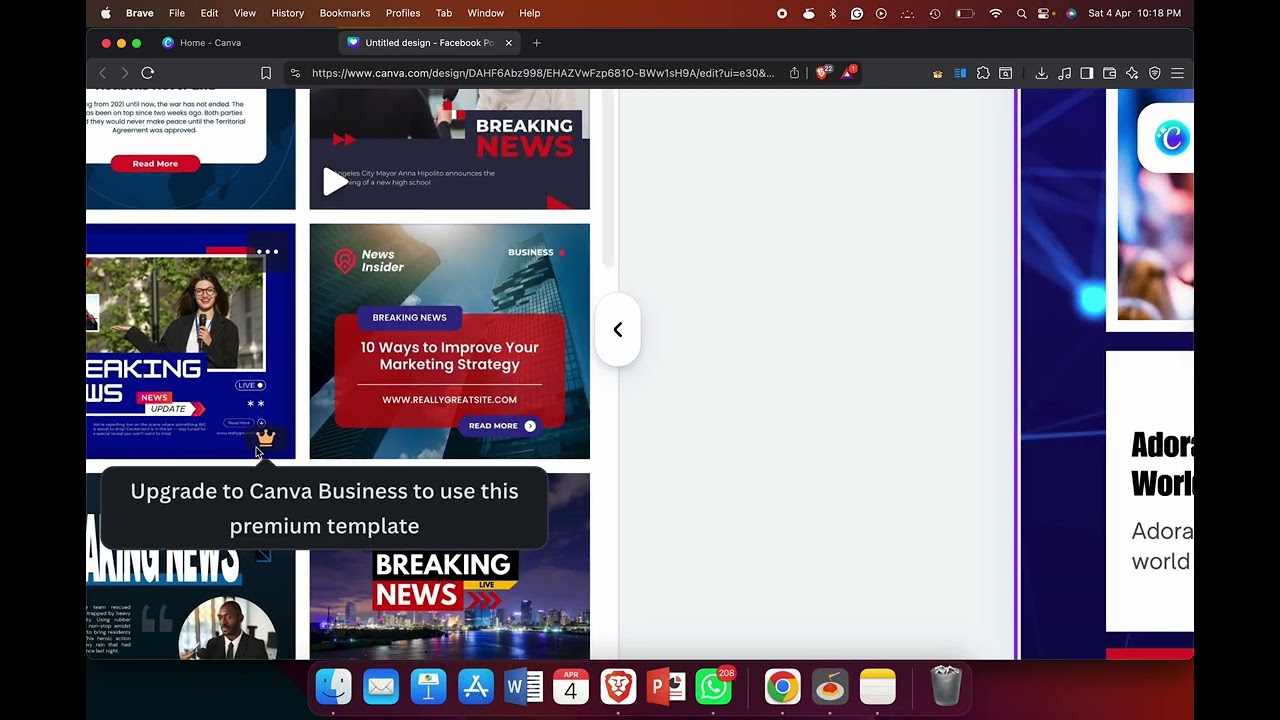 How to Create a Facebook Post in Canva – Sizes, Templates & Export Quality
