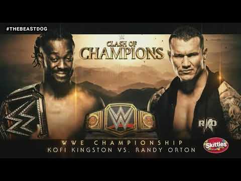 Wwe clash of champions 2019 kofi kingstons vs randy orton official match card