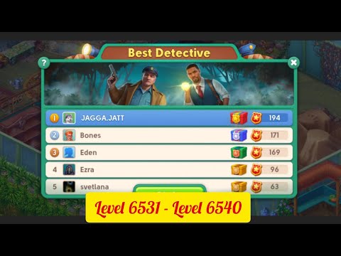 Mystery Matters : ( Level 6531 - Level 6540 )