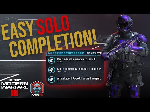 EASY Tier 3 More Firepower Mission Completion for Act 2 | Call of Duty MW3 Zombies