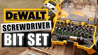Dewalt Screwdriver Bit Set 32 Piece - DT7969-QZ with ClicFix Magnetic Quick Change Bit Holder