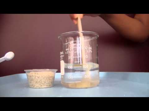 Sand Water mixture