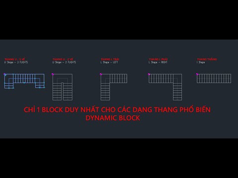 AutoCAD - Dynamic Block - Stairs