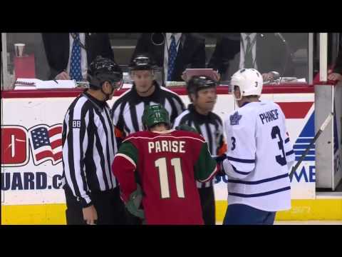 Nazem Kadri Hits Mikael Granlund High - November 13th, 2013