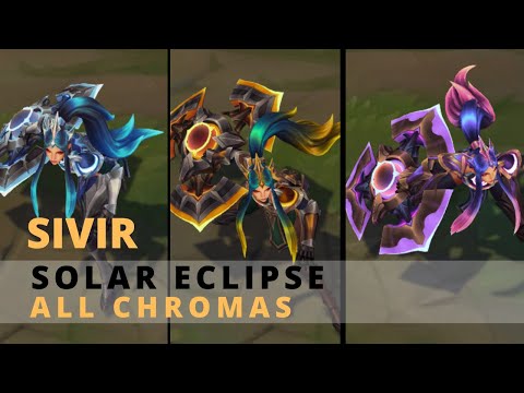 Solar Eclipse Sivir All Chromas - League Of Legends