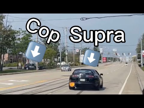 Toyota Supra 2steps past the police