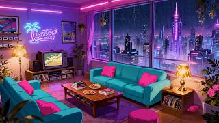 Neon Rain Retreat✨ Neon City Views & Chill Lofi Music 🌃
