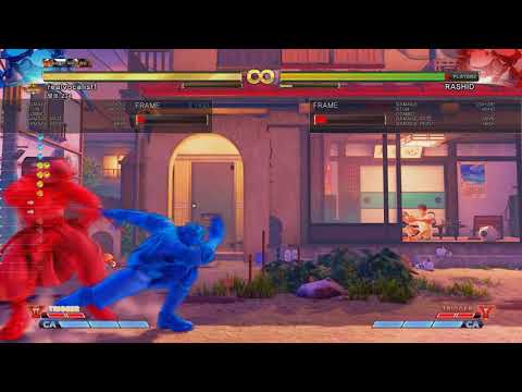 SF5 AE Rashid corner spinning mixer Hp hit safe dive kick (no recovery) season 3.0&3.5