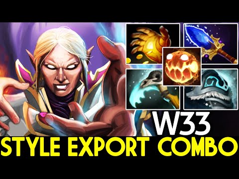W33 [Invoker] Show His Style Export Combo WTF Plays Dota 2