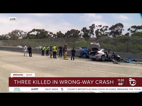 Three killed in fiery wrong-way crash in San Ysidro