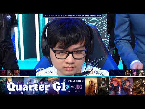 SN vs JDG - Game 1 | Quarter Finals S10 LoL Worlds 2020 PlayOffs | Suning vs JD Gaming G1 full game