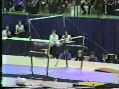 Laura Cutina - 1985 Worlds Team Compulsories - Uneven Bars