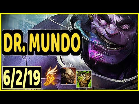 DR. MUNDO VS HECARIM - 6/2/19 KDA JUNGLE GAMEPLAY