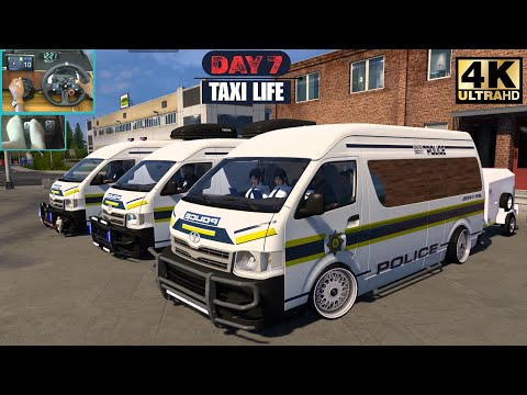 Driving a Toyota HiAce – Delivering South African Police Officers to Training!
