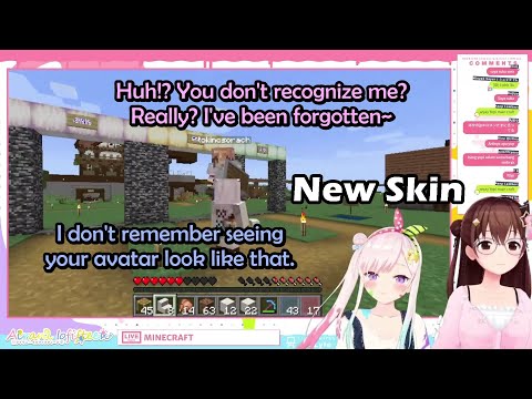 Kiriku Translation - Watame and Sora Are Confused by Iofi's New Minecraft Skin Because She Rarely Plays Minecraft