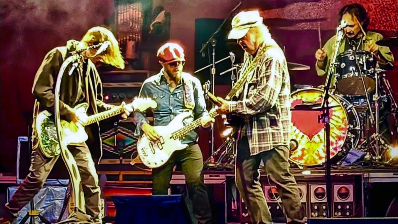 Neil Young and the Chrome Hearts live at FarmAid 2025. 