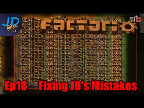Ep18 Fixing JD's Mistakes | Factorio Biter Hell | Gameplay, Lets Play