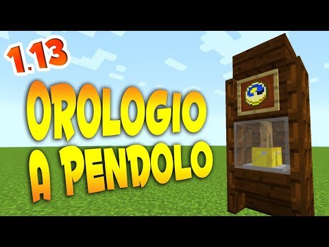 Come fare un OROLOGIO a pendolo [1.13] ~ Minecraft [Design]