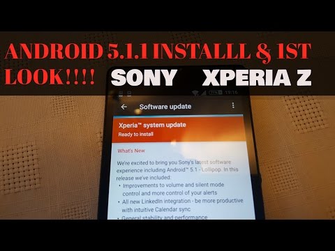 Sony Xperia Z Update to lollipop 5.1.1 & 1st look at changes