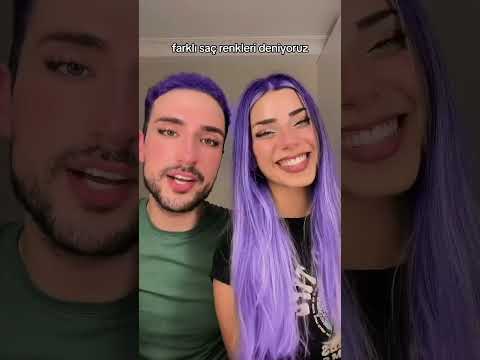 farklı saç renkleri deniyoruz 😜