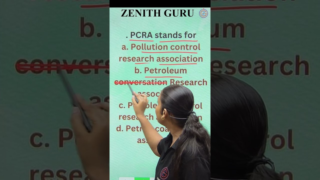 PCRA Stand For | Rapid Science 016 | class 8 | By Nikki Ma'am