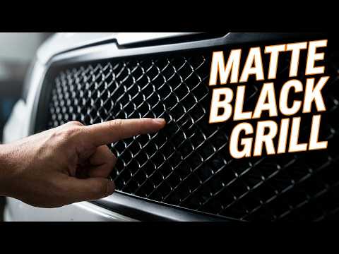 Matte black mesh grill for 03-07 Cadillac CTS by Spec-D Tuning