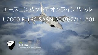 [ エースコンバット7 ] バトルロイヤル、U2000 F-16C SASM 20190211-#01 実況