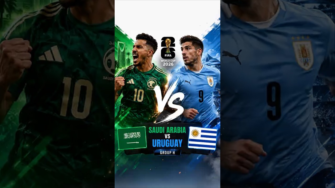 Saudi Arabia vs Uruguay #fifa #worldcup2026 #highlights