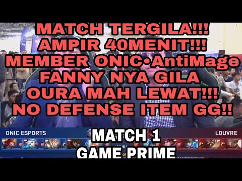 ONIC VS LOUVRE Match 1 BEKRAF Game Prime 2018-MLBB Tournament