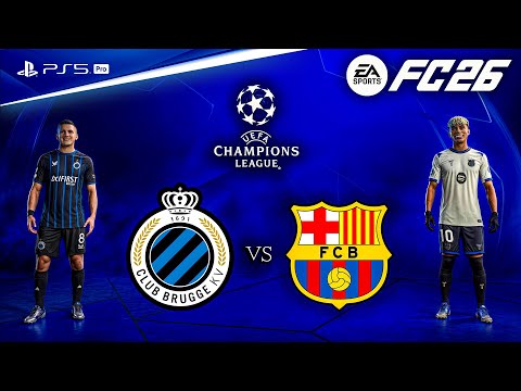 FC 26 - Club Brugge vs. Barcelona | UEFA Champions League 25/26 Full Match | PS5™ Pro [4K60]