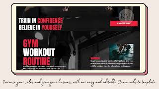 Fitness Gym  Landing Page (Website Design) Template Preview Video