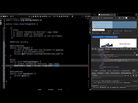 How To Assert Image Tutorial Selenium Testng Java