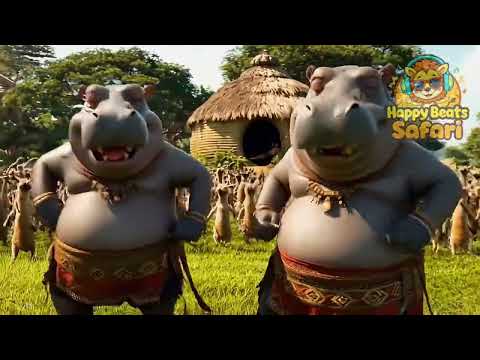 Africa Savannah Dance Party! 🐘🦁🦓 Happy Beats with Dancing Animals (Azonto Style)