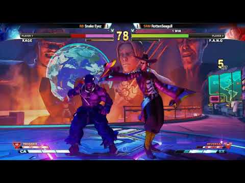 WNF Oakland S2 EP4 SFV RB Snake Eyez (Kage) vs RottenSeagull (FANG) Losers Finals