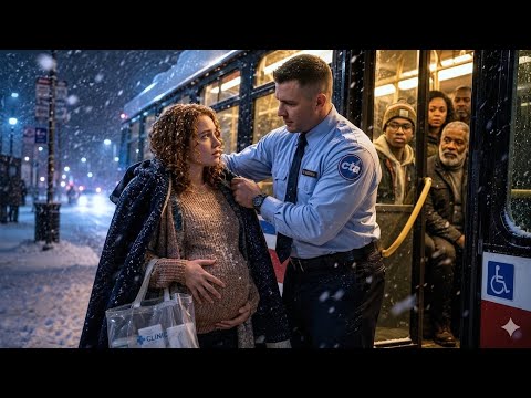 They Kicked The Pregnant Woman Off The Bus In The Snow. The Driver Took Off His Jacket And Did This.