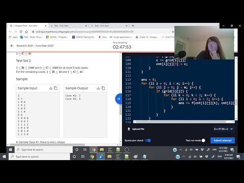 Google Kick Start Round A 2021 - All Solutions + Screencast (81st)