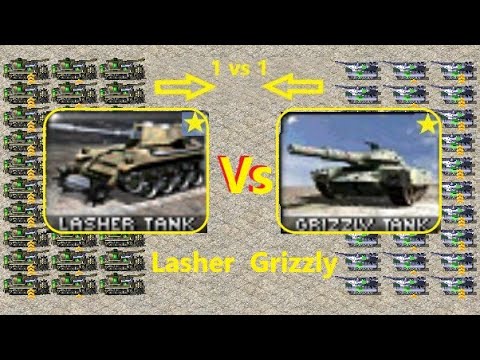 Lasher vs Grizzly - Red Alert 2