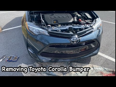 How to Remove and Replace a Front Bumper Cover Center Toyota Corolla (2018)