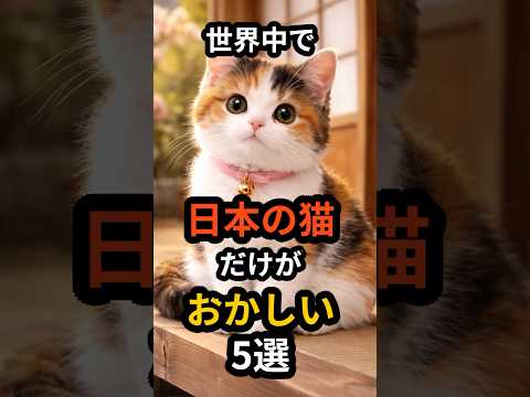【感動】日本の猫が世界でバズる理由5選！海外で話題日本の猫文化 #猫 #猫知識 #猫のいる暮らし #猫あるある #招き猫 #猫島 #Shorts