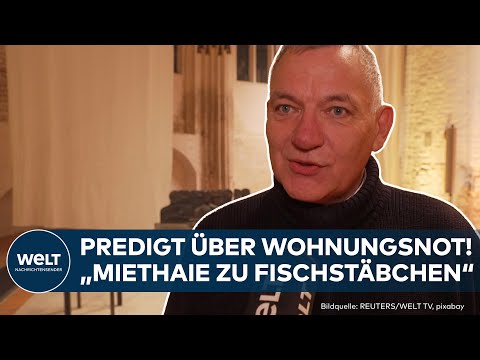 DEUTSCHLAND: Linken-Chef fordert Wohnungen für alle! Predigt in Hamburger Kirche!