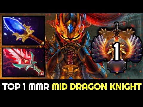 CCNC TOP 1 MMR Mid Dragon Knight with Scepter & Bloodthorn
