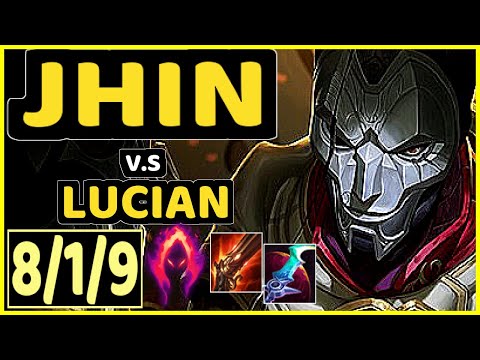 DISAVE (JHIN) vs LUCIAN - 8/1/9 KDA BOTTOM ADC CHALLENGER GAMEPLAY - BR