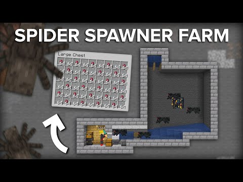 Shulkercraft - Minecraft Spider Spawner XP Farm - Easy and Reliable Build