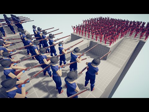 50x MUSKETEERS vs SIEGE ARMY PART 2 | Totally Accurate Battle Simulator TABS