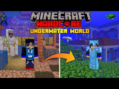 I Survived in Underwater World in Minecraft Hardcore (Hindi)
