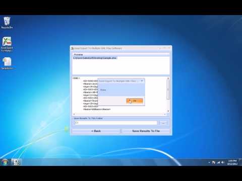 Excel Export To Multiple XML Files Software