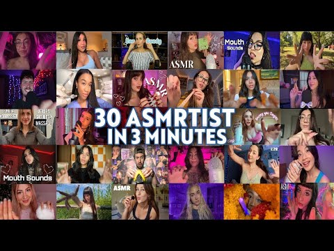 ASMR | 30 Asmrtist in 3 Minutes Compilation (Random & Fast Triggers)