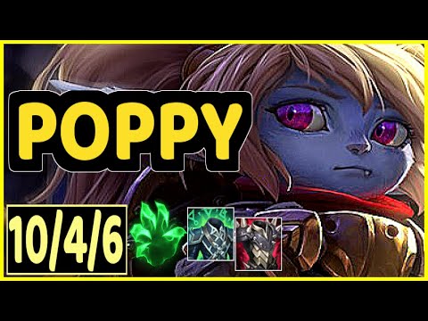 POPPY VS FIORA - 10/4/6 KDA TOP GAMEPLAY